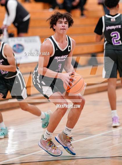 Thumbnail 2 in Shadow Hills vs. Del Campo (Simply Basketball Showcase) photogallery.
