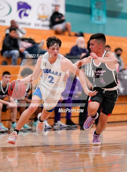 Thumbnail 2 in Shadow Hills vs. Del Campo (Simply Basketball Showcase) photogallery.