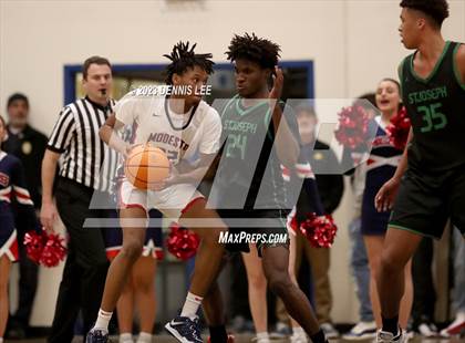 Thumbnail 2 in St. Joseph @ Modesto Christian (CIF NorCal Regional Open Division Final) photogallery.