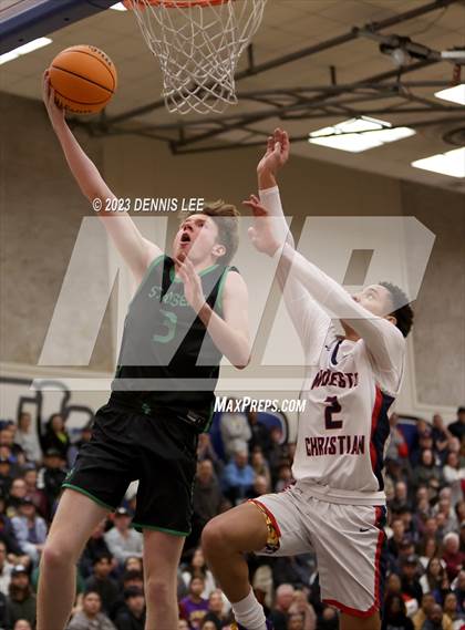 Thumbnail 3 in St. Joseph @ Modesto Christian (CIF NorCal Regional Open Division Final) photogallery.