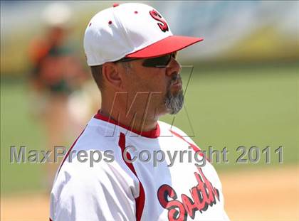 Thumbnail 3 in East Columbus vs. South Stanly (NCHSAA 1A Final - Game 2) photogallery.