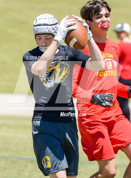 Thumbnail 2 in Gilbert vs. Seton Catholic (Arizona GBAC 7-on-7 Tournament) photogallery.