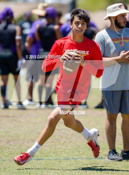 Thumbnail 1 in Gilbert vs. Seton Catholic (Arizona GBAC 7-on-7 Tournament) photogallery.