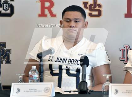 Thumbnail 3 in Trinity League Media Day - St. John Bosco photogallery.
