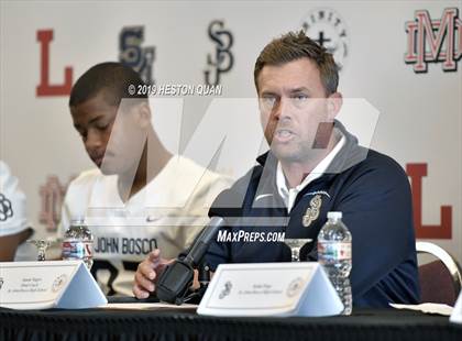 Thumbnail 1 in Trinity League Media Day - St. John Bosco photogallery.