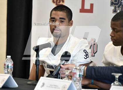 Thumbnail 1 in Trinity League Media Day - St. John Bosco photogallery.