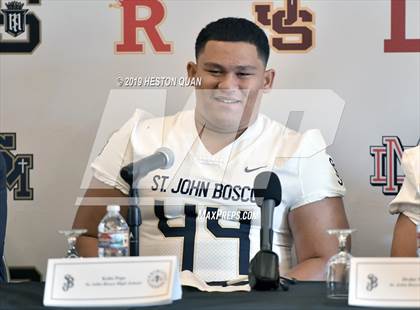 Thumbnail 1 in Trinity League Media Day - St. John Bosco photogallery.