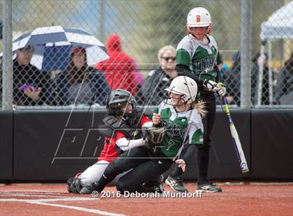 Thumbnail 3 in Centennial vs. South Salem (Medford Spring Break High School Fastpitch Classic) photogallery.