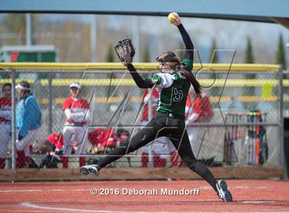 Thumbnail 3 in Centennial vs. South Salem (Medford Spring Break High School Fastpitch Classic) photogallery.