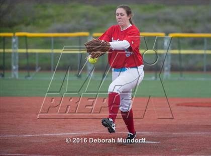 Thumbnail 1 in Centennial vs. South Salem (Medford Spring Break High School Fastpitch Classic) photogallery.