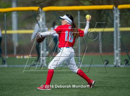 Thumbnail 1 in Centennial vs. South Salem (Medford Spring Break High School Fastpitch Classic) photogallery.