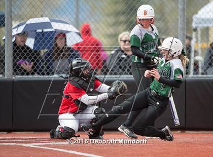 Thumbnail 1 in Centennial vs. South Salem (Medford Spring Break High School Fastpitch Classic) photogallery.