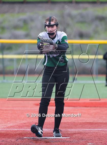 Thumbnail 1 in Centennial vs. South Salem (Medford Spring Break High School Fastpitch Classic) photogallery.