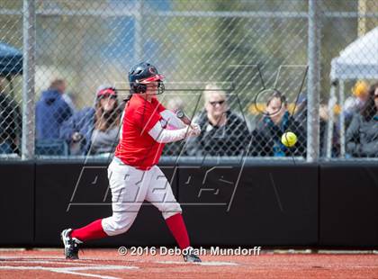 Thumbnail 2 in Centennial vs. South Salem (Medford Spring Break High School Fastpitch Classic) photogallery.