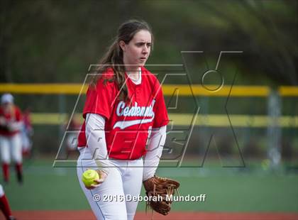 Thumbnail 3 in Centennial vs. South Salem (Medford Spring Break High School Fastpitch Classic) photogallery.
