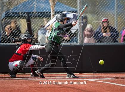 Thumbnail 2 in Centennial vs. South Salem (Medford Spring Break High School Fastpitch Classic) photogallery.