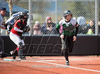 Thumbnail 2 in Centennial vs. South Salem (Medford Spring Break High School Fastpitch Classic) photogallery.