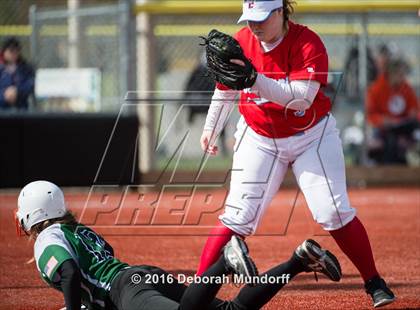 Thumbnail 3 in Centennial vs. South Salem (Medford Spring Break High School Fastpitch Classic) photogallery.