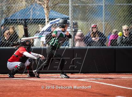 Thumbnail 3 in Centennial vs. South Salem (Medford Spring Break High School Fastpitch Classic) photogallery.