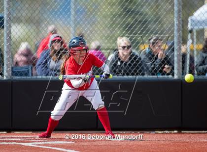 Thumbnail 2 in Centennial vs. South Salem (Medford Spring Break High School Fastpitch Classic) photogallery.