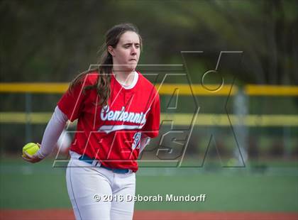 Thumbnail 1 in Centennial vs. South Salem (Medford Spring Break High School Fastpitch Classic) photogallery.