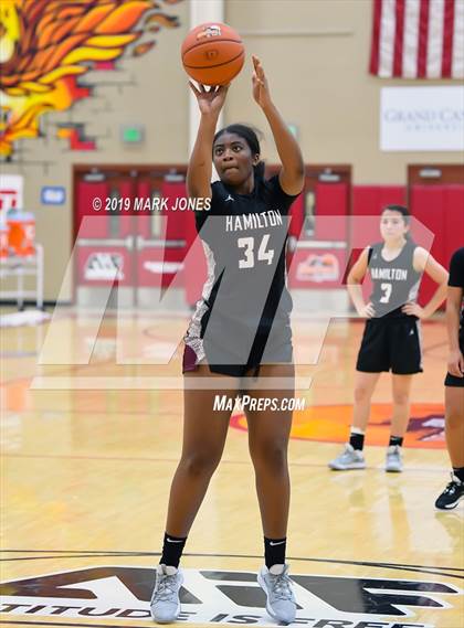 Thumbnail 2 in Mountain Pointe vs. Hamilton (Hoophall West Tournament) photogallery.
