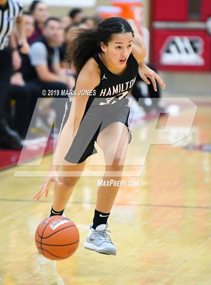 Thumbnail 1 in Mountain Pointe vs. Hamilton (Hoophall West Tournament) photogallery.