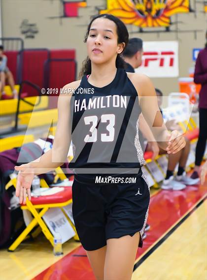 Thumbnail 1 in Mountain Pointe vs. Hamilton (Hoophall West Tournament) photogallery.