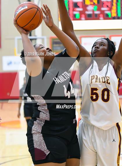 Thumbnail 1 in Mountain Pointe vs. Hamilton (Hoophall West Tournament) photogallery.
