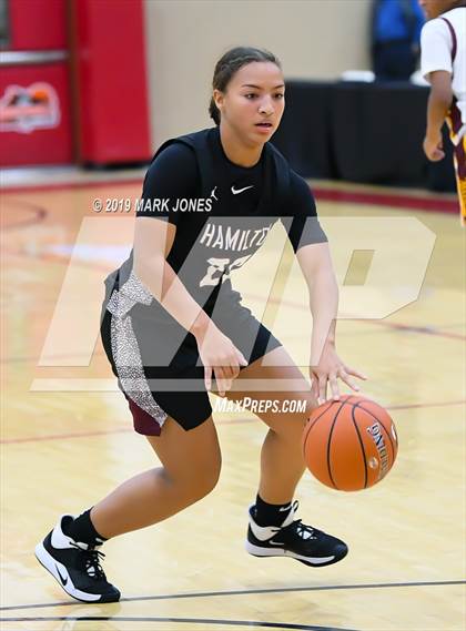 Thumbnail 1 in Mountain Pointe vs. Hamilton (Hoophall West Tournament) photogallery.
