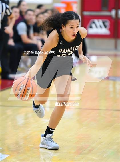 Thumbnail 2 in Mountain Pointe vs. Hamilton (Hoophall West Tournament) photogallery.
