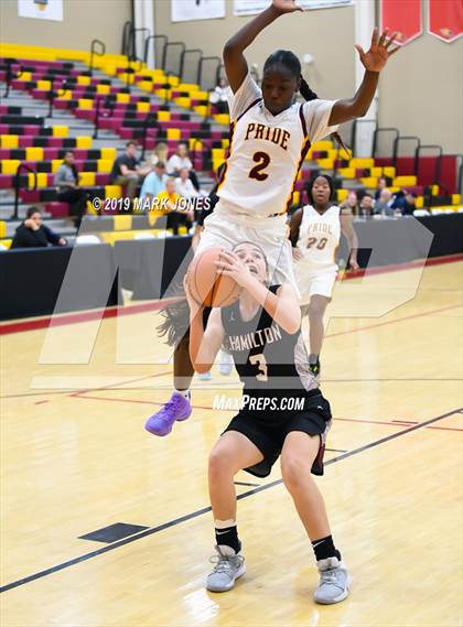 Thumbnail 1 in Mountain Pointe vs. Hamilton (Hoophall West Tournament) photogallery.