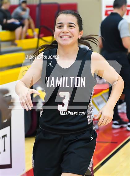 Thumbnail 1 in Mountain Pointe vs. Hamilton (Hoophall West Tournament) photogallery.