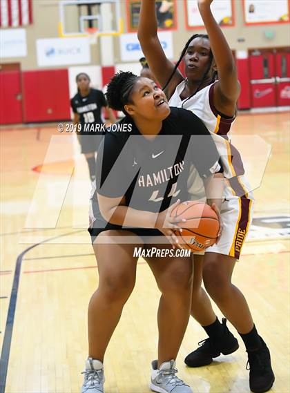 Thumbnail 2 in Mountain Pointe vs. Hamilton (Hoophall West Tournament) photogallery.