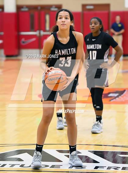 Thumbnail 2 in Mountain Pointe vs. Hamilton (Hoophall West Tournament) photogallery.