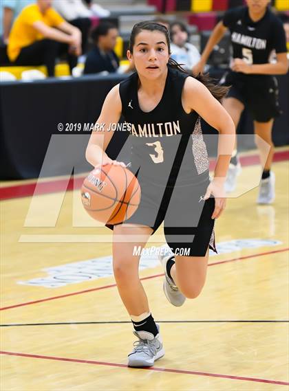 Thumbnail 1 in Mountain Pointe vs. Hamilton (Hoophall West Tournament) photogallery.