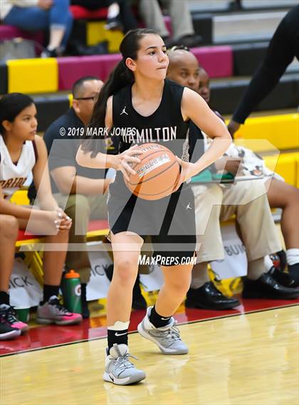 Thumbnail 1 in Mountain Pointe vs. Hamilton (Hoophall West Tournament) photogallery.