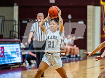 Thumbnail 3 in Clark vs. Pearland (McDonald's Texas Invitational) photogallery.