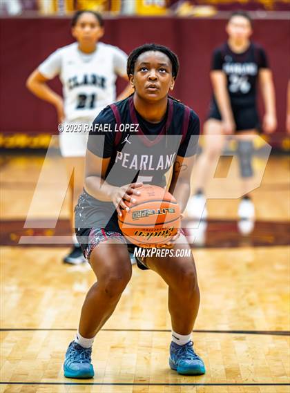 Thumbnail 3 in Clark vs. Pearland (McDonald's Texas Invitational) photogallery.