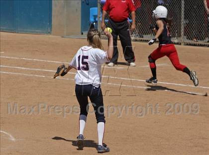 Thumbnail 1 in Rosamond vs. Hesperia Christian (CIF SS D7 Final) photogallery.