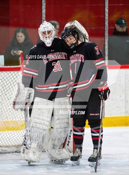 Thumbnail 1 in Albany Academy for Boys vs St. Sebastian's School (St. Sebastian's Christmas Tournament) photogallery.