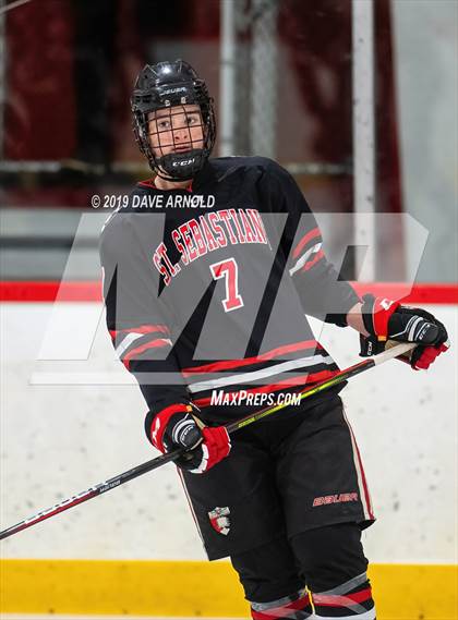 Thumbnail 3 in Albany Academy for Boys vs St. Sebastian's School (St. Sebastian's Christmas Tournament) photogallery.