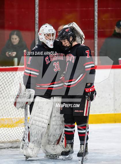 Thumbnail 2 in Albany Academy for Boys vs St. Sebastian's School (St. Sebastian's Christmas Tournament) photogallery.