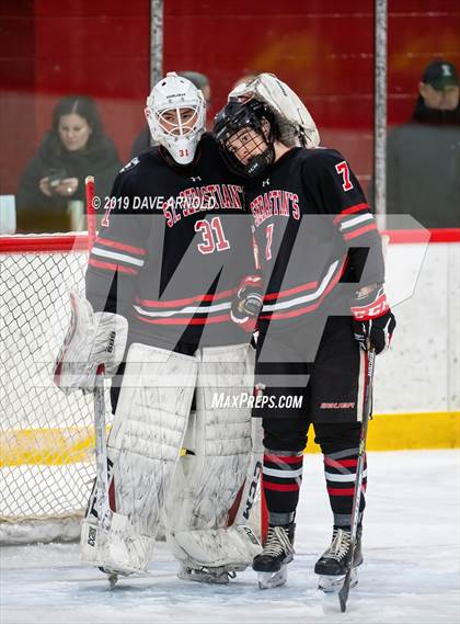 Thumbnail 3 in Albany Academy for Boys vs St. Sebastian's School (St. Sebastian's Christmas Tournament) photogallery.
