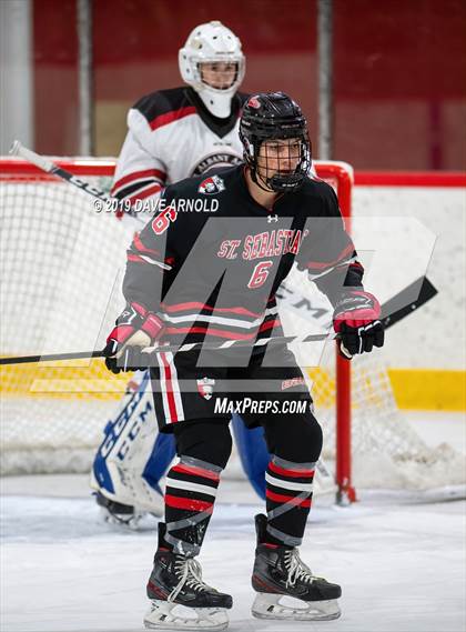 Thumbnail 3 in Albany Academy for Boys vs St. Sebastian's School (St. Sebastian's Christmas Tournament) photogallery.