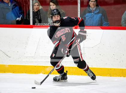 Thumbnail 3 in Albany Academy for Boys vs St. Sebastian's School (St. Sebastian's Christmas Tournament) photogallery.