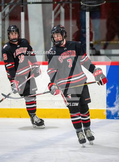 Thumbnail 3 in Albany Academy for Boys vs St. Sebastian's School (St. Sebastian's Christmas Tournament) photogallery.