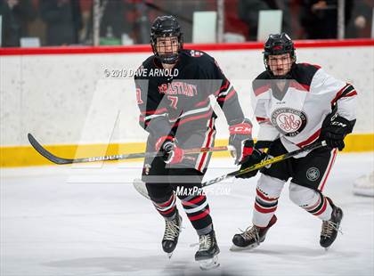 Thumbnail 2 in Albany Academy for Boys vs St. Sebastian's School (St. Sebastian's Christmas Tournament) photogallery.