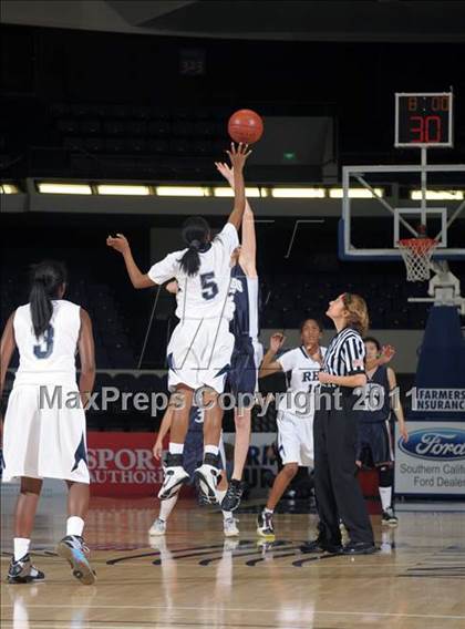 Thumbnail 3 in Redlands Adventist Academy vs. Rolling Hills Prep (CIF SS 6A Final) photogallery.
