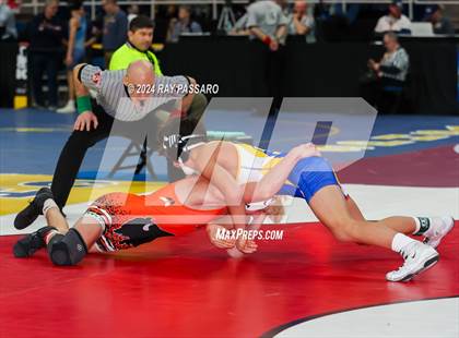 Thumbnail 3 in NYSPHSAA Wrestling Championships - Round 1 (101 lbs - 160 lbs) photogallery.